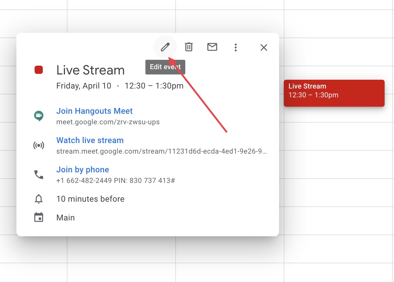 How to live stream a google meet